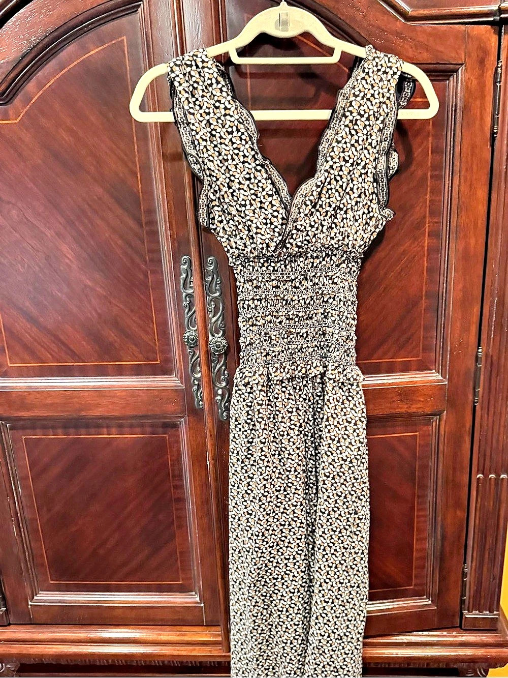 Max Studio floral Print One Piece Jumpsuit Size XS